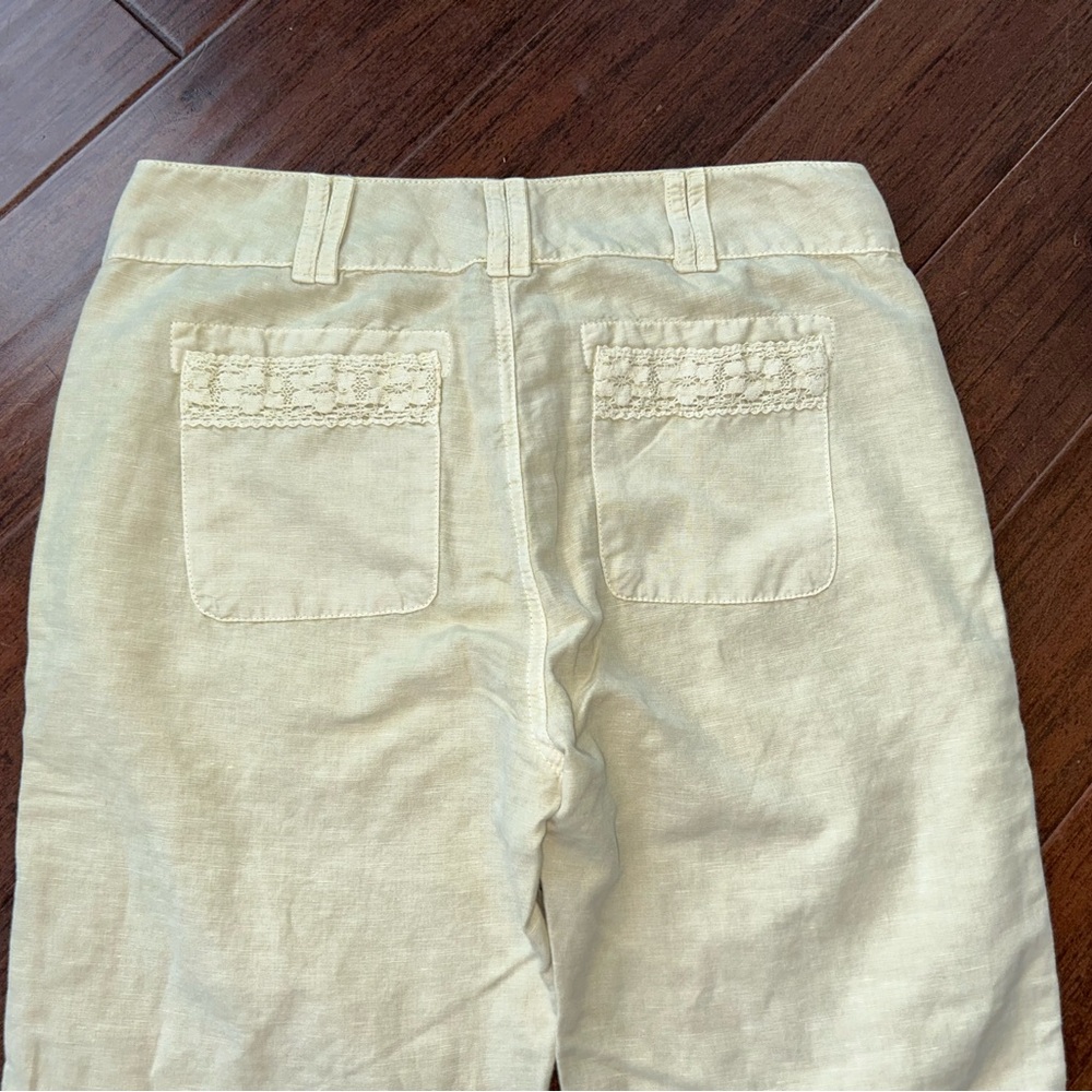 NWT Sundance Organia Lace Pants
Size 8
Linen Blend
Relaxed Fit
Yellow Tan Color - Picture 6 of 9